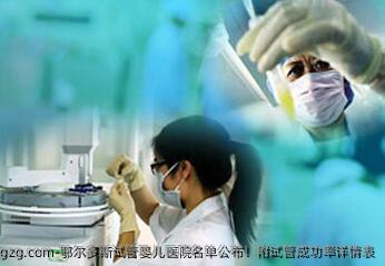 鄂尔多斯代孕医院名单公布！附试管成功率详情表